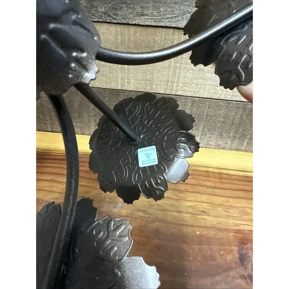 PartyLite P7528 Leaf Viking Multi Tier Candle Holder Holds 4 Candles - Picture 7 of 7